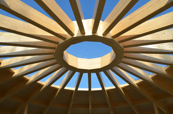Anneau central en bois (© Ing. Šrůtek)