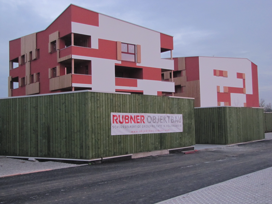 Chantier du complexe résidentiel (© Rubner)