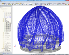 Modélisation sur RFEM de la structure acier et béton (© Josef Gartner GmbH)