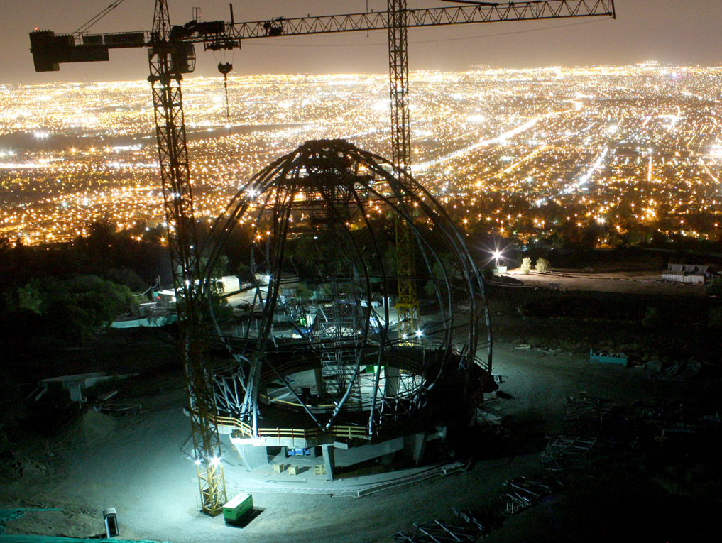 Vue nocturne du chantier (© Josef Gartner GmbH)