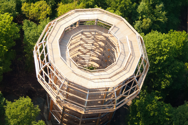 Vue aérienne de la tour (© WIEHAG)
