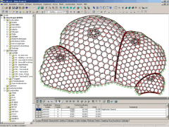 3D-Modell des Gewächshauses in RSTAB (© MERO)
