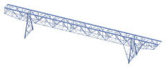 RSTAB-Modell der Kranbrücke (© IB Burgdorf GmbH)