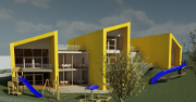 Représentation 3D de la structure de l’école maternelle (© AGA-Bau)