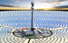 Représentation de la centrale électrique solaire (© Cockerill Maintenance & Ingenierie s.a. (CMI))