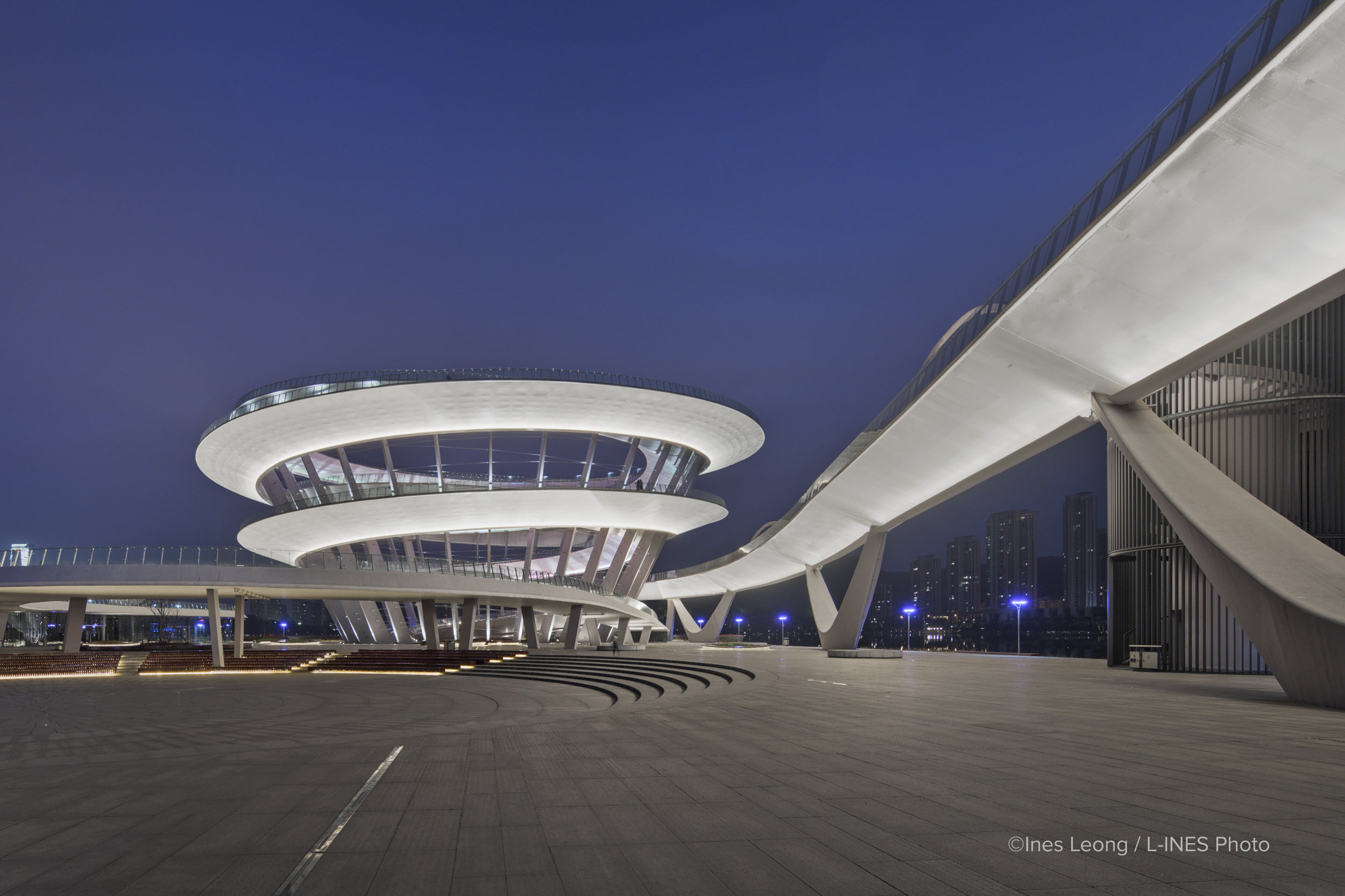 Plate-forme en spirale Meixi, Changsha, Chine (© Ines Leong)