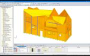 Modèle 3D de la House Gables dans RFEM (© Bensonwood)