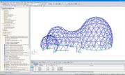 Modèle 3D du bâtiment d'accueil dans RSTAB (© zapf & co.)