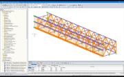Modèle RFEM d'une structure en treillis avec deux nouveaux étages (© Indermühle Bauingenieure)