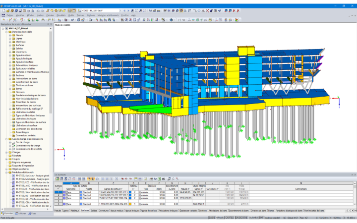 Modèle 3D de Funke Media Office dans RFEM (© FCP - Fritsch, Chiari & Partner ZT GmbH)
