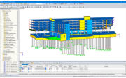 Modèle 3D de Funke Media Office dans RFEM (© FCP - Fritsch, Chiari & Partner ZT GmbH)