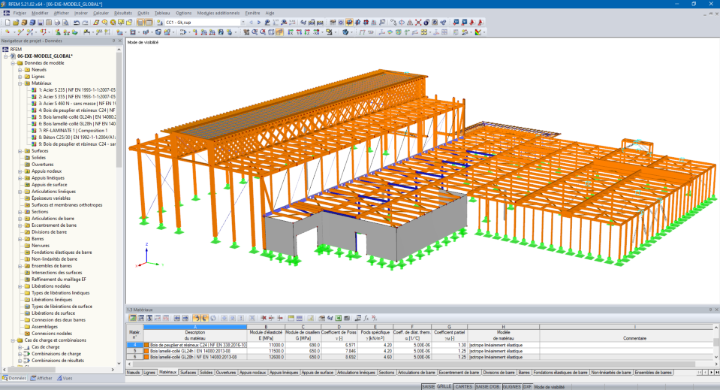Modèle du projet dans RFEM (© Arborescence)