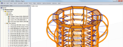 Modèle RSTAB de la tour d’observation de l’île de Rügen, Allemagne