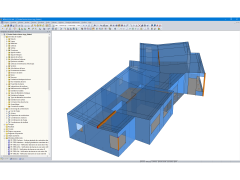 Modèle RFEM de la maison (© Maderas Besteiro)