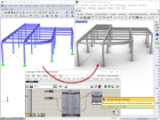 Transfert de la structure filaire de RFEM vers Rhino via Grasshopper