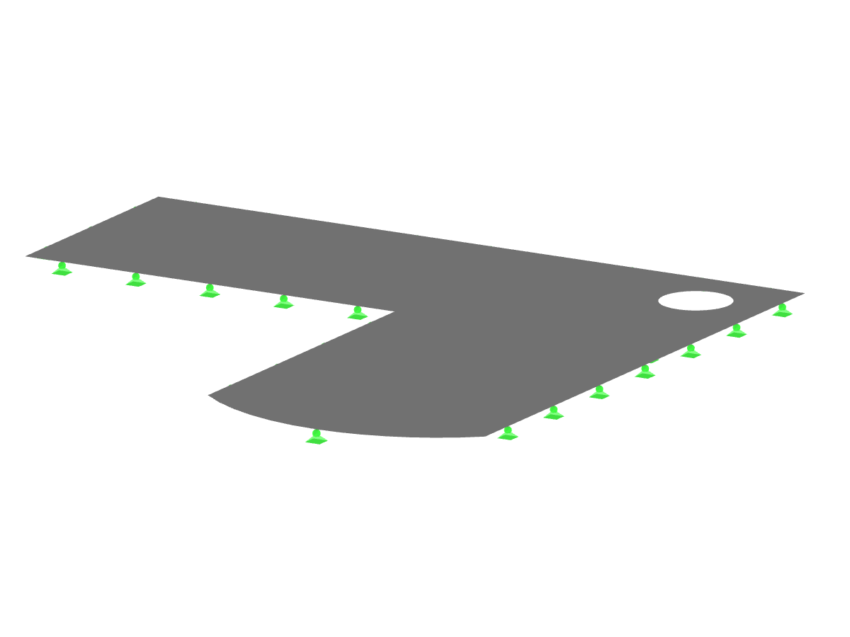 Dalle de béton avec ouverture