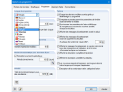 Options et paramètres de programme