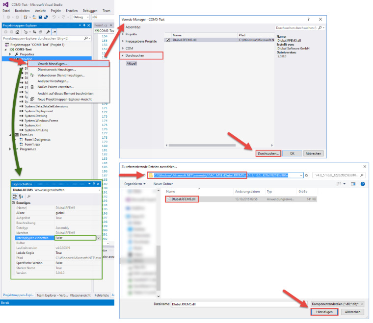 Création d’une référence COM dans VisualStudio