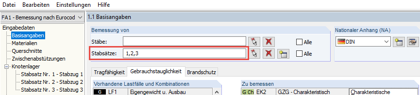 Sélection d'ensembles de barres dans les données générales