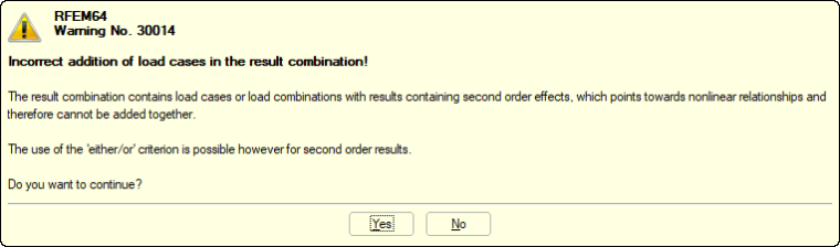 Avertissement RFEM
