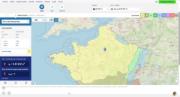 Après avoir saisi la position, par exemple le code postal (PSČ) ou le nom de la commune, ou après avoir cliqué sur l’emplacement correspondant sur la carte, nous obtenons la valeur de la charge.