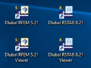 Icône du bureau pour le mode visionneuse de RFEM et RSTAB