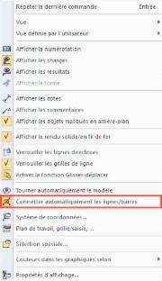 Connecter automatiquement les lignes/barres