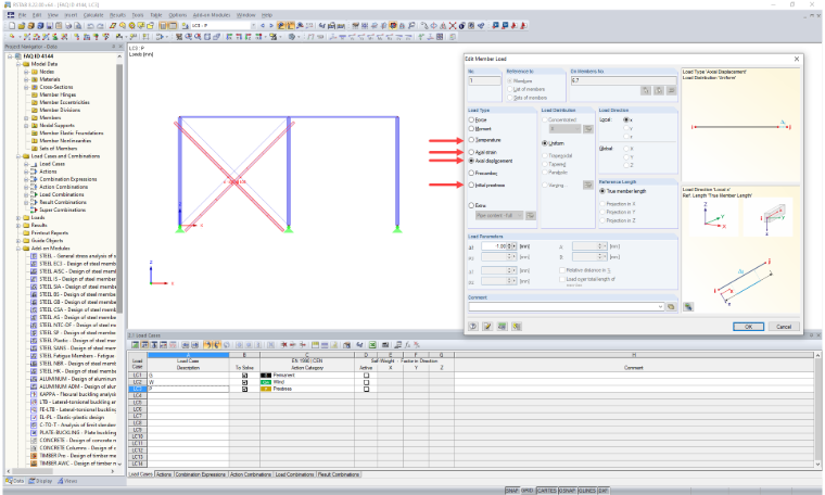 options de précontrainte
