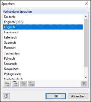 Langues possibles