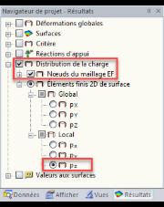 Distribution de charge dans le navigateur de résultats