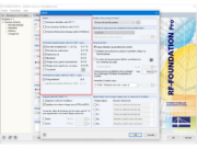 Paramètres détaillés dans RF-/FOUNDATION Pro avec sélection des vérifications disponibles