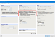 Définition des options d'affichage/calcul des contraintes de cisaillement sur les éléments nuls