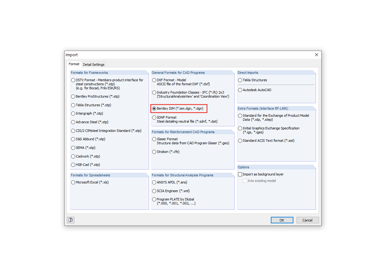 Interfaces avec RFEM