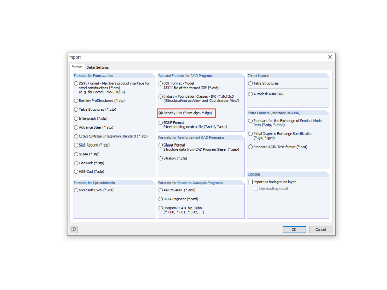 Interfaces avec RFEM