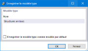 Enregistrer le modèle type
