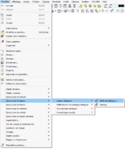 Menu « Modifier »