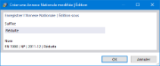 Définition du suffixe de nom pour une annexe définie par l’utilisateur