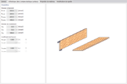 Paramètres d’un matériau bois élastique linéaire orthotrope pour les surfaces
