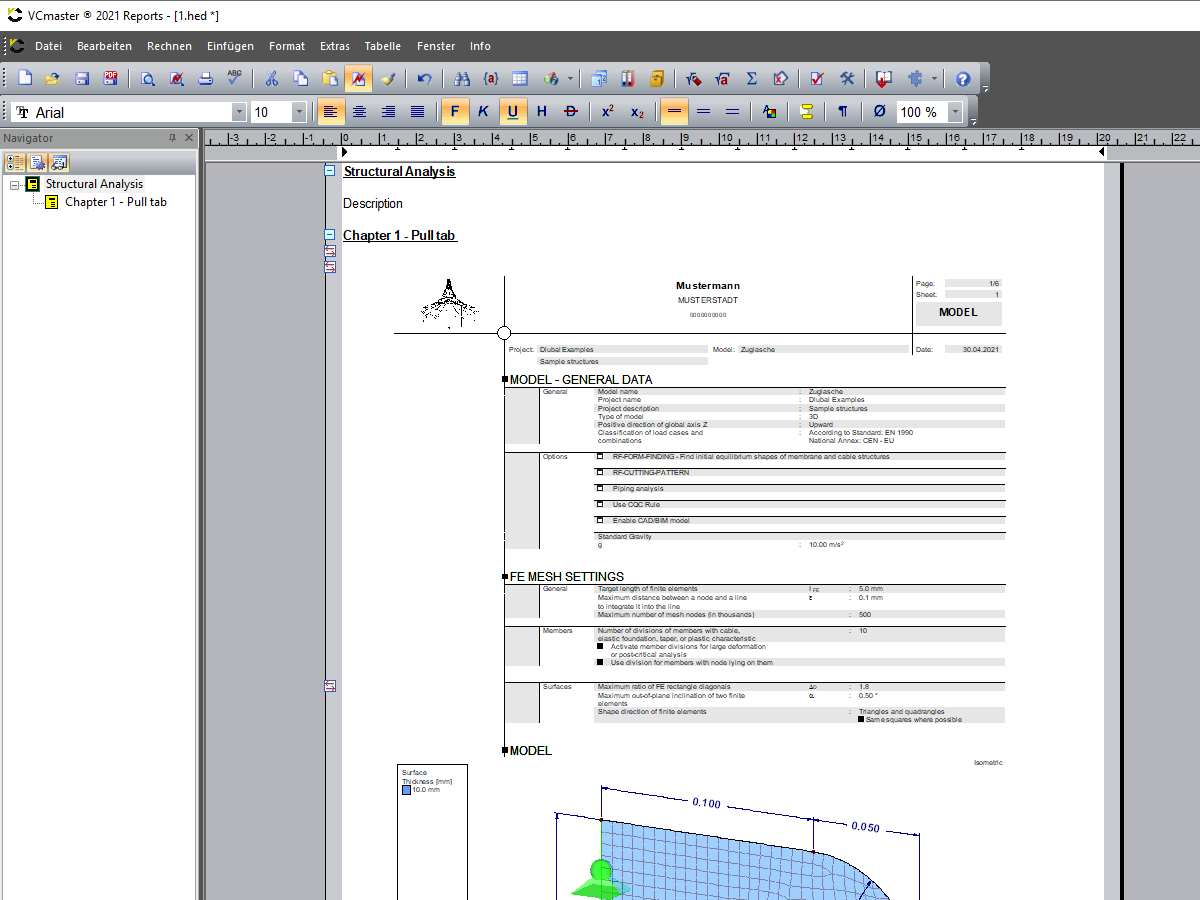 Document dans VCmaster