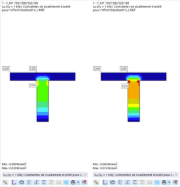 Comparaison entre « Sans lissage des contraintes pour éviter les singularités » (gauche) et « Avec lissage des contraintes pour éviter les singularités » (droite)