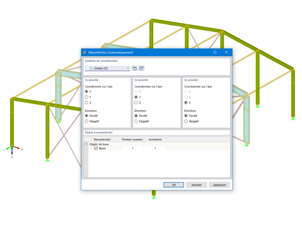 Fonctionnalité 002008 | Option de renumérotation automatique des objets