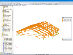 Modèle de structure en bois dans RFEM