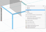 Menu contextuel de la barre