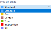 Sélection du type de solide