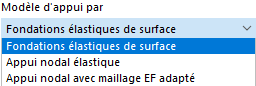Sélection du modèle d’appui