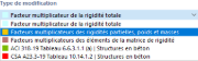 Sélection du type de modification