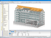 Modèle 3D de l'école professionnelle de RFEM (© Eggers Tragwerksplanung GmbH)