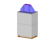 Plaque de base pour poteaux tubulaires avec goussets