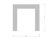 Section en U avec des lignes de connexion verticales | section