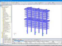 Modèle de structure en acier dans RFEM